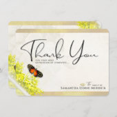 sympathie voor Antiek vlinder Hartelijk dank Kaart (Voorkant / Achterkant)