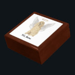 Sympathie voor Blonde Tan Golden Cocker Spaniel Cadeaudoosje<br><div class="desc">Sommigen brengen een licht dat zo groot is voor de wereld, dat zelfs nadat ze weg zijn, hun licht overblijft. Laat een zoete keepdoekje je hart troosten als je een moment neemt om je geliefde blonde, bruine gouden cocker spaniel te herinneren. Voor de attentste geschenken, stel het met een kaars,...</div>