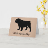 Sympathie voor Bulldog Kaart (Gele Bloem)
