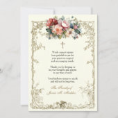 Sympathie voor Christelijke begrafenisherdenking Kaart (Voorkant)