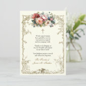 Sympathie voor Christelijke begrafenisherdenking Kaart (Staand voorkant)