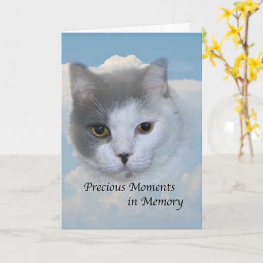 Sympathie voor de dood van de kat kaart (Gele Bloem)