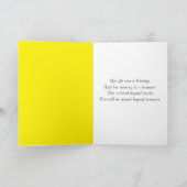 sympathie voor de geel-lentescrocus kaart (Binnen)