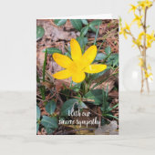 sympathie voor de geel-lentescrocus kaart (Gele Bloem)