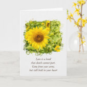 sympathie voor de geel zonnebloem kaart (Gele Bloem)