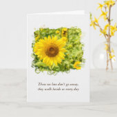 sympathie voor de geel zonnebloem kaart (Gele Bloem)