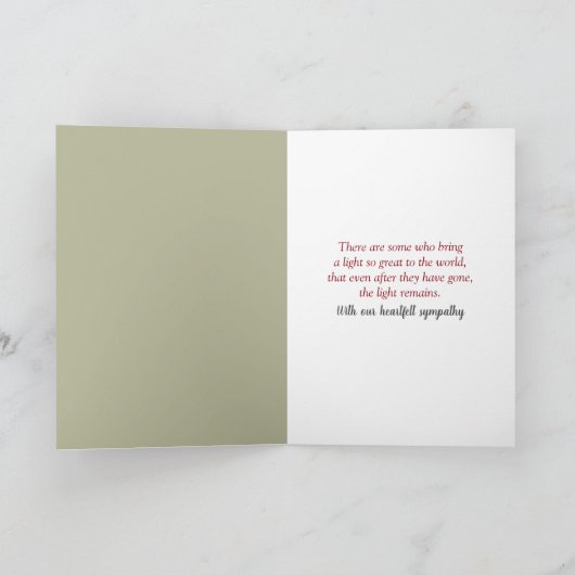 Sympathie voor de grote Rode vuurtoren Kaart (Binnen)