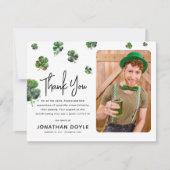 sympathie voor de Ierse Shamrock Clover Bedankkaart (Voorkant)