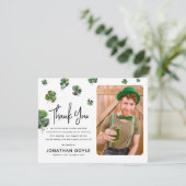 sympathie voor de Ierse Shamrock Clover Bedankkaart (Staand voorkant)