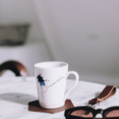 sympathie voor de kust blauwe iris latte mok