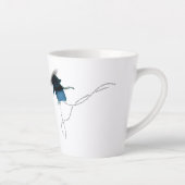 sympathie voor de kust blauwe iris latte mok (Rechts)