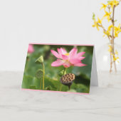 sympathie voor de lotus kaart (Gele Bloem)