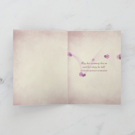 sympathie voor de  roos kaart (Binnen)