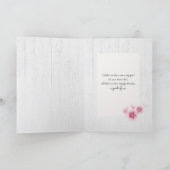 sympathie voor de roze kersen kaart (Binnen)