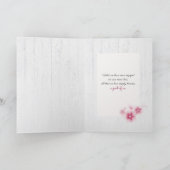 sympathie voor de roze kersen kaart (Binnen)
