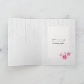 sympathie voor de roze kersen kaart (Binnen)