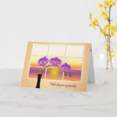 Sympathie voor de Sunrise Orchids Kaart (Gele Bloem)