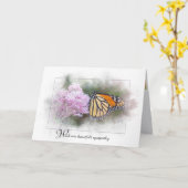 sympathie voor de vlinder van de vorst kaart (Gele Bloem)