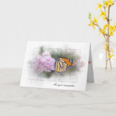 sympathie voor de vlinder van de vorst kaart (Gele Bloem)