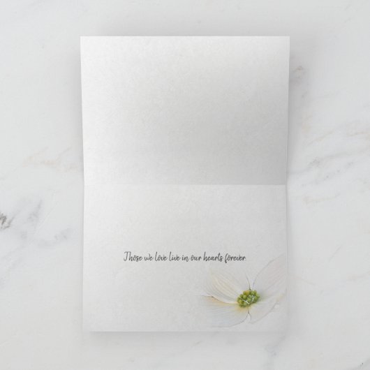 sympathie voor de witte maaltijd kaart (Binnen)