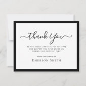 sympathie voor de zwarte-grenskalligrafie kaart (Voorkant)