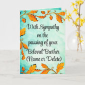 Sympathie voor een broederkaart kaart (Gele Bloem)