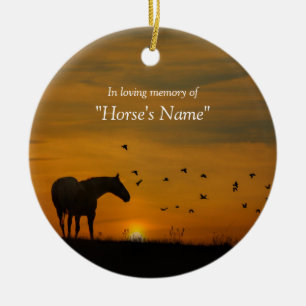 Sympathie voor een mooi paard keramisch ornament