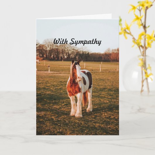 Sympathie voor een prachtige bruine schilder kaart (Gele Bloem)