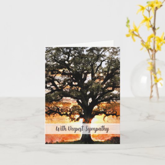 Sympathie voor eikenbomen kaart (Gele Bloem)