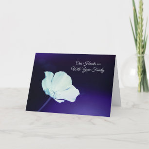 Sympathie voor familie Somber California Poppy Kaart