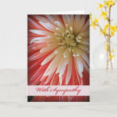 Sympathie voor Fuji Mum in roze en wit Kaart (Gele Bloem)