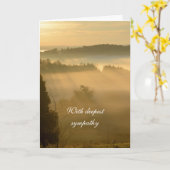 Sympathie voor het etherische ochtendlandschap kaart (Gele Bloem)