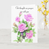 Sympathie voor het gebedsboeket kaart (Gele Bloem)