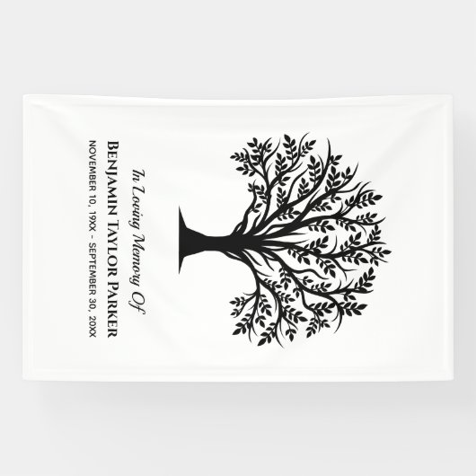 Sympathie voor het leven in het Bereavement Funera Spandoek (Horizontaal)