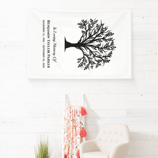 Sympathie voor het leven in het Bereavement Funera Spandoek (Insitu)