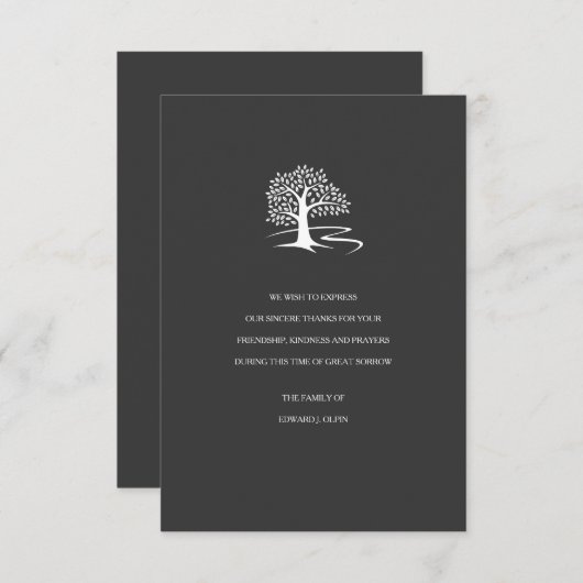 Sympathie voor het leven kaart (Voorkant / Achterkant)