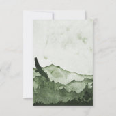 Sympathie voor het Masculinaire gebergte Bedankkaart (Achterkant)