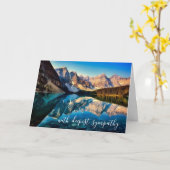 sympathie voor het prachtige bergkalm-waterlandsch kaart (Gele Bloem)