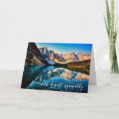 sympathie voor het prachtige bergkalm-waterlandsch kaart (Voorkant)