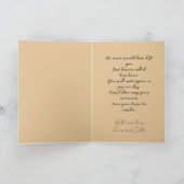 Sympathie voor het verlies van Black Lab Angel Kaart (Binnen)