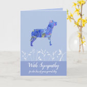 Sympathie voor het verlies van de hond kaart (Gele Bloem)