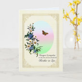 Sympathie voor het verlies van de zwager kaart (Gele Bloem)