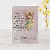 Sympathie voor het verlies van een baby kaart (Gele Bloem)