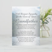 Sympathie voor het verlies van een grootvader kaart (Staand voorkant)