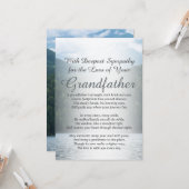 Sympathie voor het verlies van een grootvader kaart (Voorkant / Achterkant in situ)