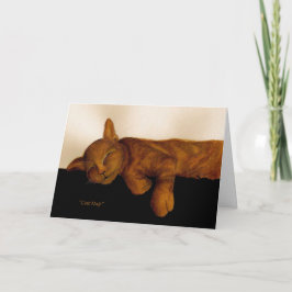 Sympathie voor het verlies van een kat kaart