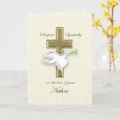 Sympathie voor het verlies van een neef kaart (Gele Bloem)