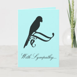 Sympathie voor het verlies van een papegaai kaart