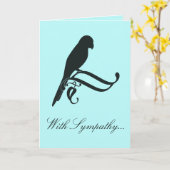 Sympathie voor het verlies van een papegaai kaart (Gele Bloem)