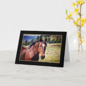 Sympathie voor het verlies van geliefde Pet Horse Kaart (Gele Bloem)